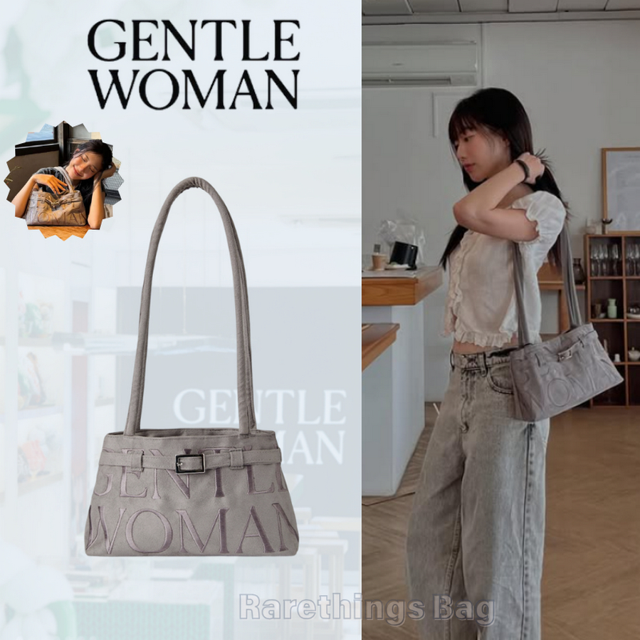 🤍【Grey】รุ่นใหม่ล่าสุด‼️ GENTLEWOMAN SUEDE BALLERINA BAG 【แท้ 💯%】กระเป๋าผ้า กระเป๋านักบัลเล่ย์ สะพายไหล่