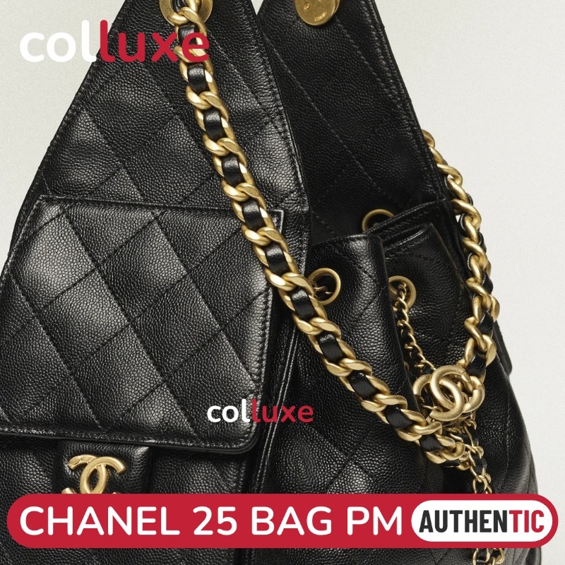 25C 👜ชาแนล Chanel 25 Hobo Bag PM 30cm กระเป๋ากุ๊ย Shoulder Bag