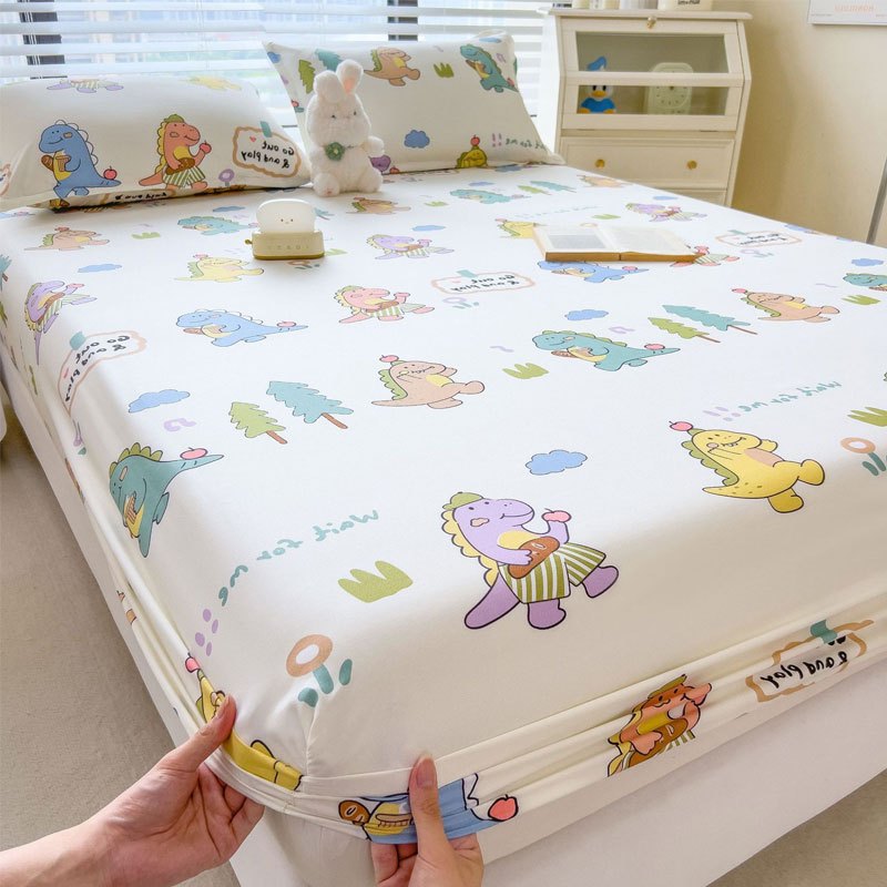 Hanyi ผ้าปูที่นอนลายการ์ตูนน่ารักๆ ผ้าปูที่นอน 6ฟุต/5ฟุต/3.5ฟุต/3ฟุต กัน ไรฝุ่น คุณภาพสูง - รูปที่ 6