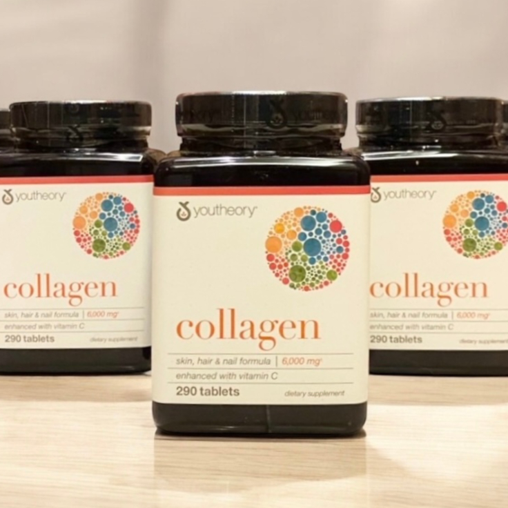 🔥🔥Exp.03/2028 (290 เม็ด) Youtheory Collagen Advanced Formula และ Vitamin C