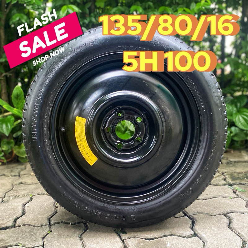 ล้ออะไหล่ มือสองญี่ปุ่น (เหมาะสำหรับ Yaris Cross) 5 รู 100 ขอบ 16 ขนาดยาง 135/80/16