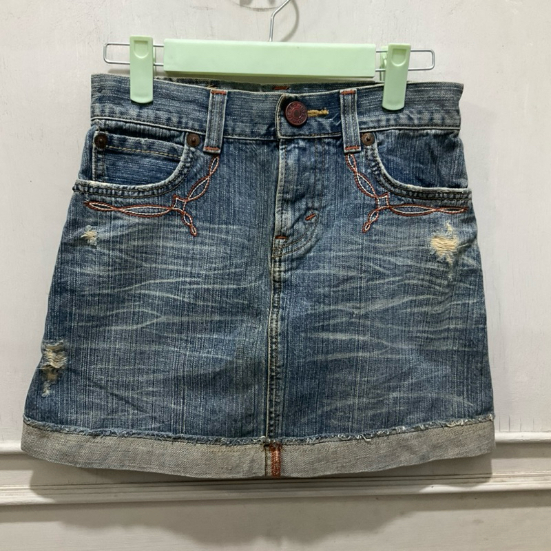กระโปรงยีนส์สั้น EDWIN มือสอง