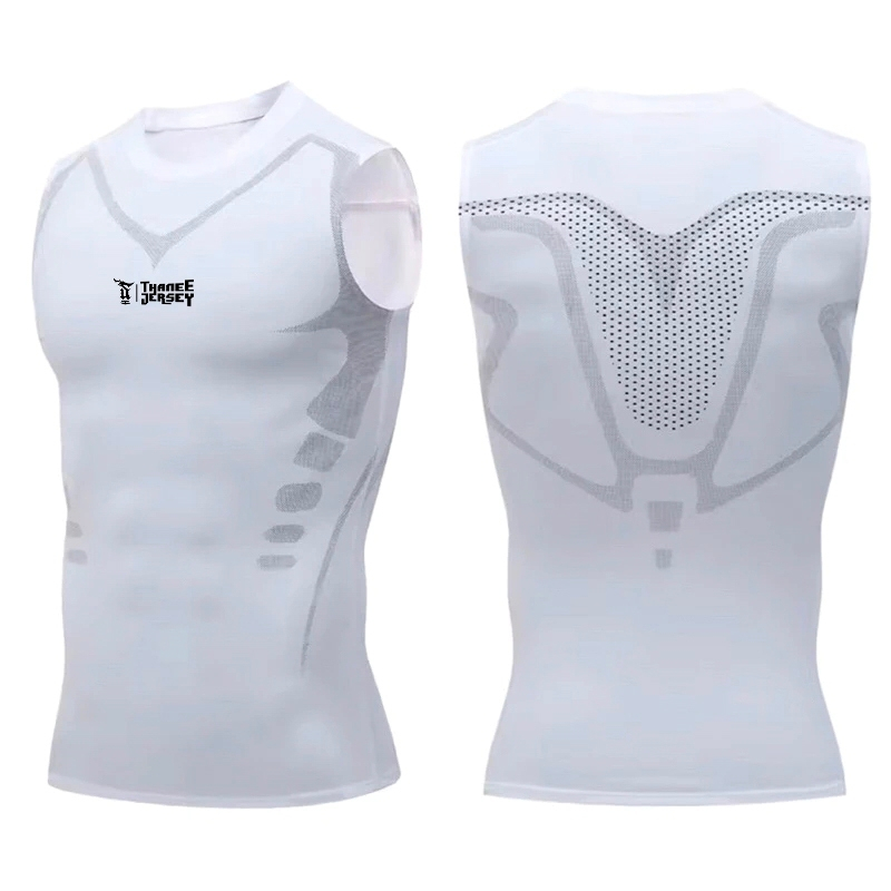 เสื้อรัดกล้ามเนื้อ PRO เสื้อรัดรูปแขนกุดระบายอากาศได้ดี X005