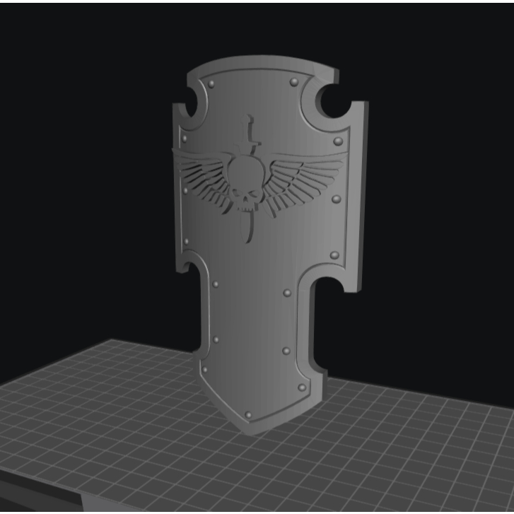 Blank Shield Fixed Normals 2 1/18