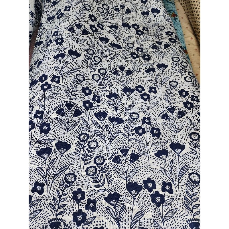 ผ้าฝ้าย แท้ 100% พร้อมส่ง ตัดชิ้นยาวได้ พิมพ์ลาย กว้าง 110-115ซม - รูปที่ 3