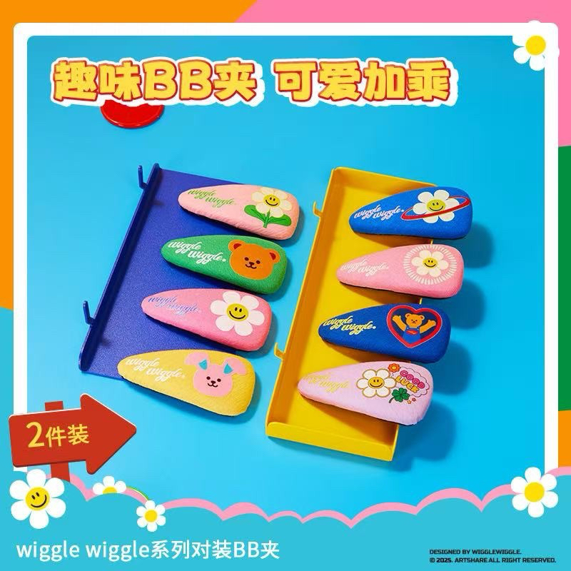 🇹🇭พร้อมส่ง🇹🇭 Wiggle Wiggle x Miniso กิ๊บติดผม ลายน่ารักมากกค่ะ