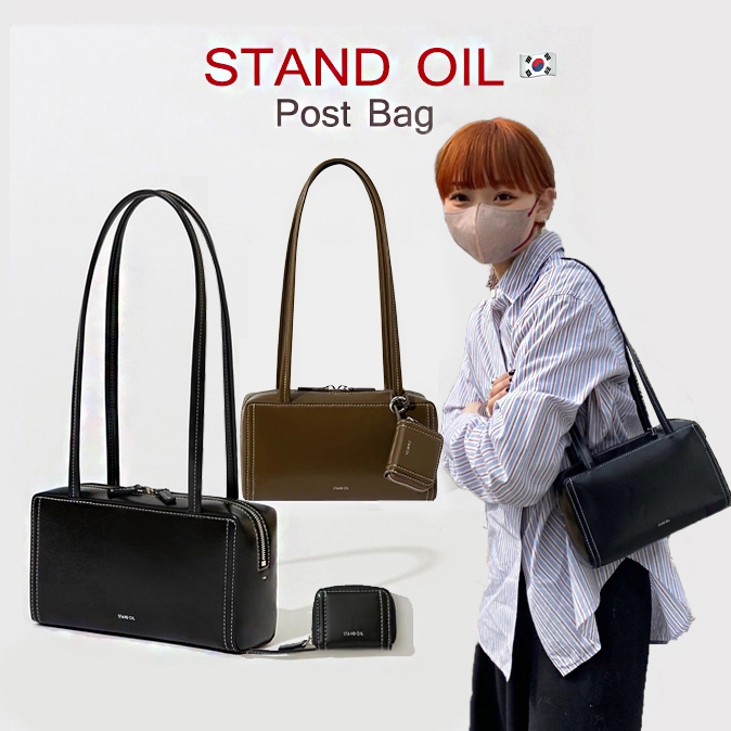 OUTLETS 🇰🇷 STAND OIL Post Bag / Black / Sand / Mocha 💯นำเข้า+ มาพร้อมกระเป๋าใส่หูฟัง