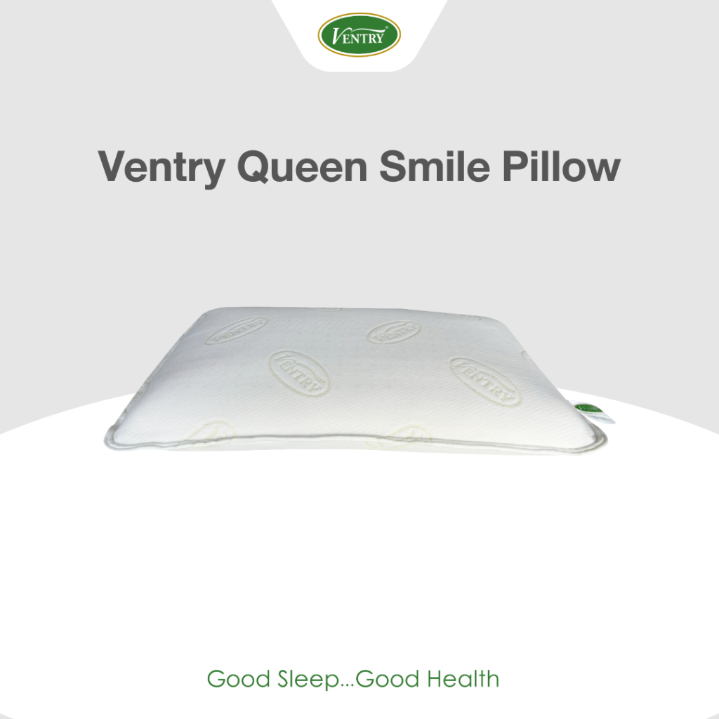 Ventry Queen Smile Pillow หมอนยางพารา หมอนไซต์ควีน ของพร้อมส่ง