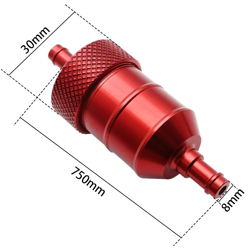 กรองน้ำมันเชื้อเพลิง 8mm หัวอลูมิเนียม CNC thumbnail 5