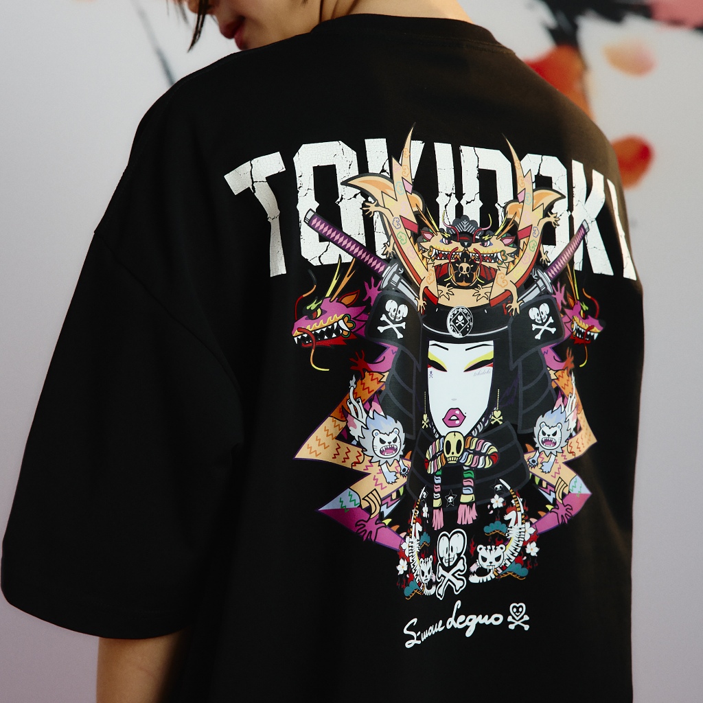 TOKIDOKI เสื้อยืดใส่ได้ทั้งชายและหญิง SEEING DOUBLE SS TEE
