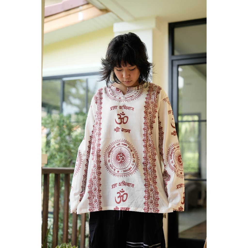 [ตัดเย็บ 3-4 วัน] เสื้อแขนยาวโอมสามมิติ | 3D Ohm เสื้อโอมใส่ไปทะเลเนื้อผ้าใส่สบาย ราคา ถูกที่สุด ดีลบีเคเค แกลเลอรีภาพที่ 6