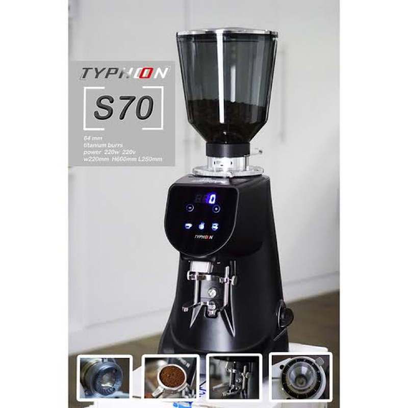 เครื่องบดกาแฟ Typhoon S70 ฟันบด 64 มม.