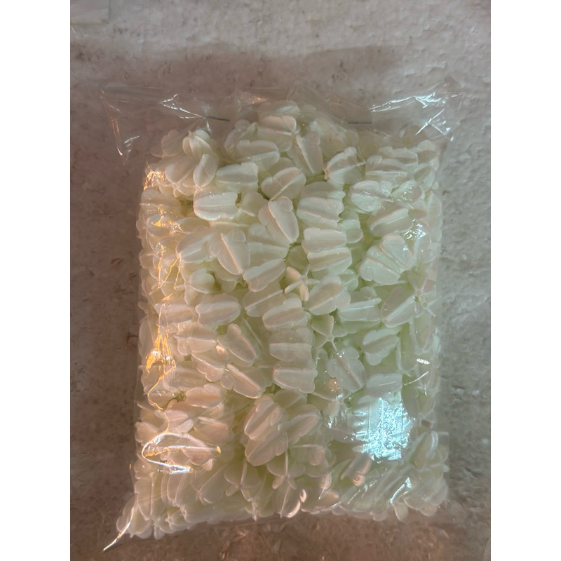 ดอกรัก ดอกรักปลอม ดอกรักพลาสติก 100/250/500+ ดอก สีขาวอมเขียว ดอกรัก เกรด A ร้อยมาลัย
