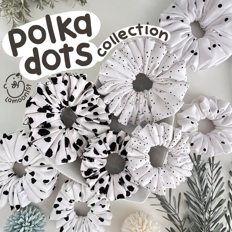 Lamoonist scrunchies • Polka dots collection