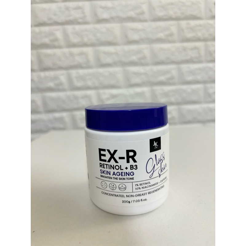 ส่งต่อใช้2ครั้ง JKxLAB EX-R Retinol Niacinamide White Body Cream 200 g ครีมบำรุงผิวกายด้วย Retinol 1