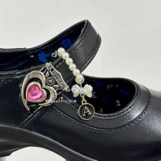Sebofficial | Ring beads shoes ꒰1ชิ้น꒱ | แหวนลูกปัด สายคล้องรองเท้า แหวนตกแต่งสายรองเท้านักเรียน แบบห้อยจี้ตัวอักษร