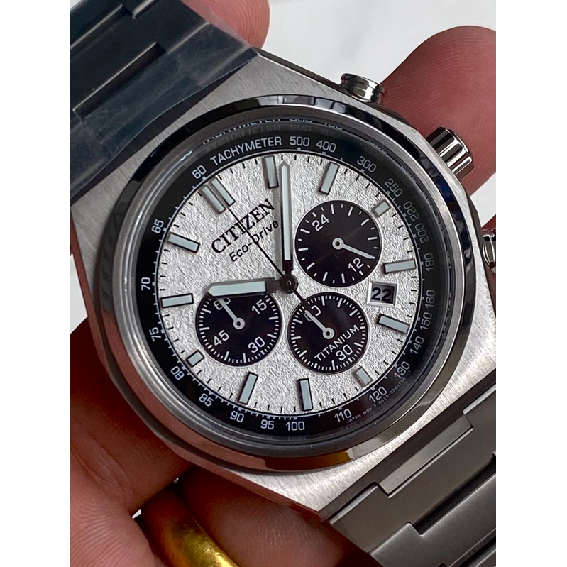 นาฬิกาข้อมือ Citizen Zenshin Chrono Titanium Eco-Drive Men's Watch CA4610-85A