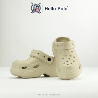 Hello Polo รองเท้าหัวโต รองเท้าแตะผู้หญิง ดีไซน์เรียบง่าย พื้นหนา ทนต่อการสึกหรอกันลื่น รองเท้านิ่มเหมือนเหยียบอึ HP8053