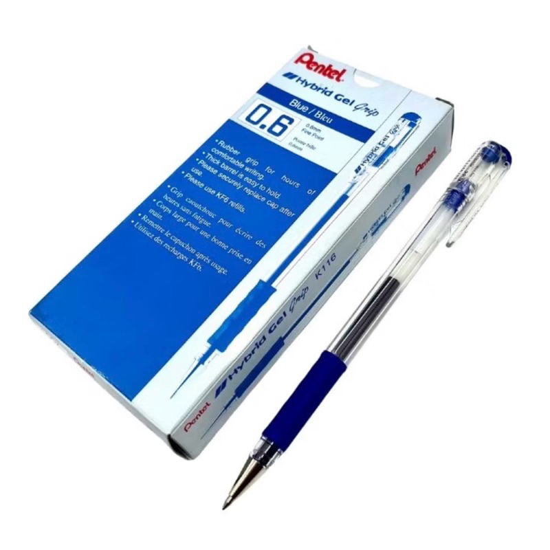 “Pentel” ปากกา Hybrid Gel No.K-116 (กล่อง/12 ด้าม)