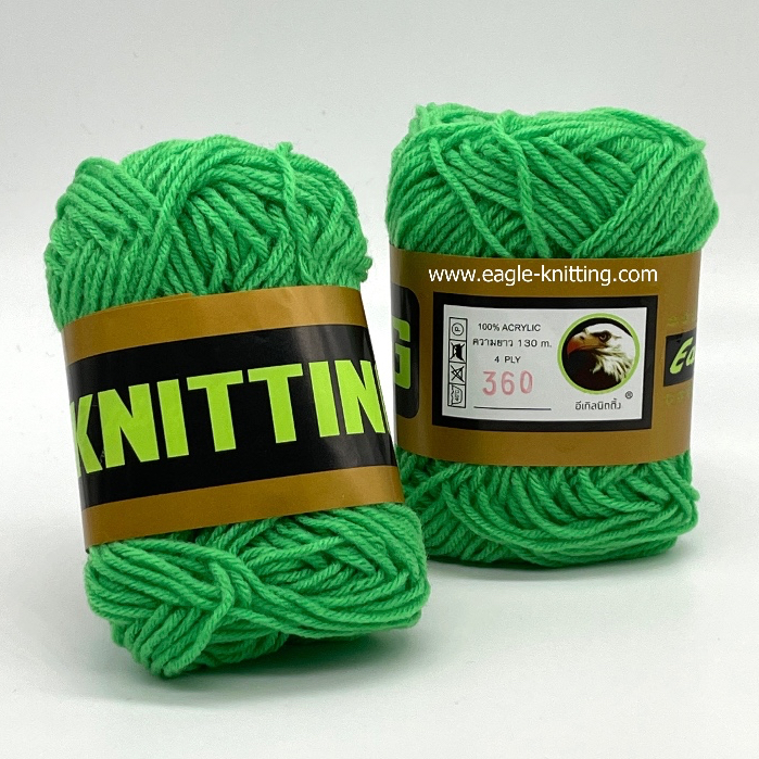 ไหมอีเกิ้ลEagleKnitting 4ply  ไซส์ M [รหัส010-700]  ยกแพค 1ห่อ/8ม้วน - รูปที่ 3