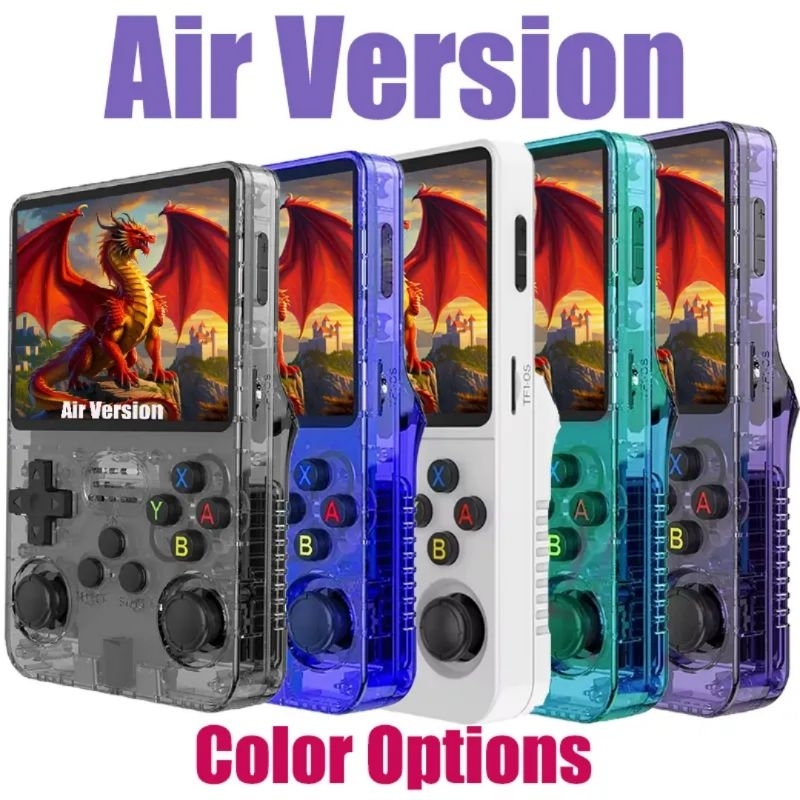 ืNEW R36S 64G 3D Retro mini handheld video game console เครื่องเล่นวิดีโอเกมแบบพกพา15,000+64Gประกัน1ปี