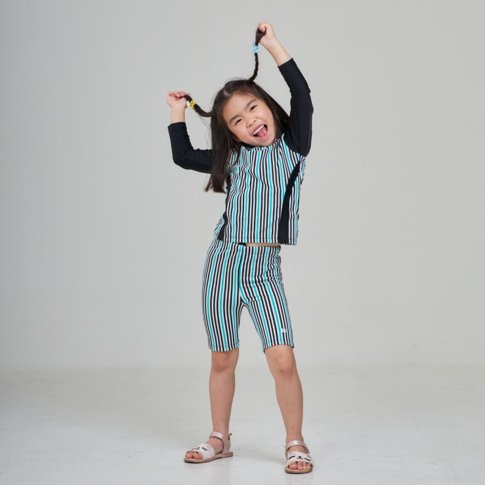 ชุดว่ายน้ำเด็กเล็ก แขนยาว +กางเกงขายาว อายุ 1-5 ขวบ แยกชิ้น | SBS SWIMWEAR | S-13226