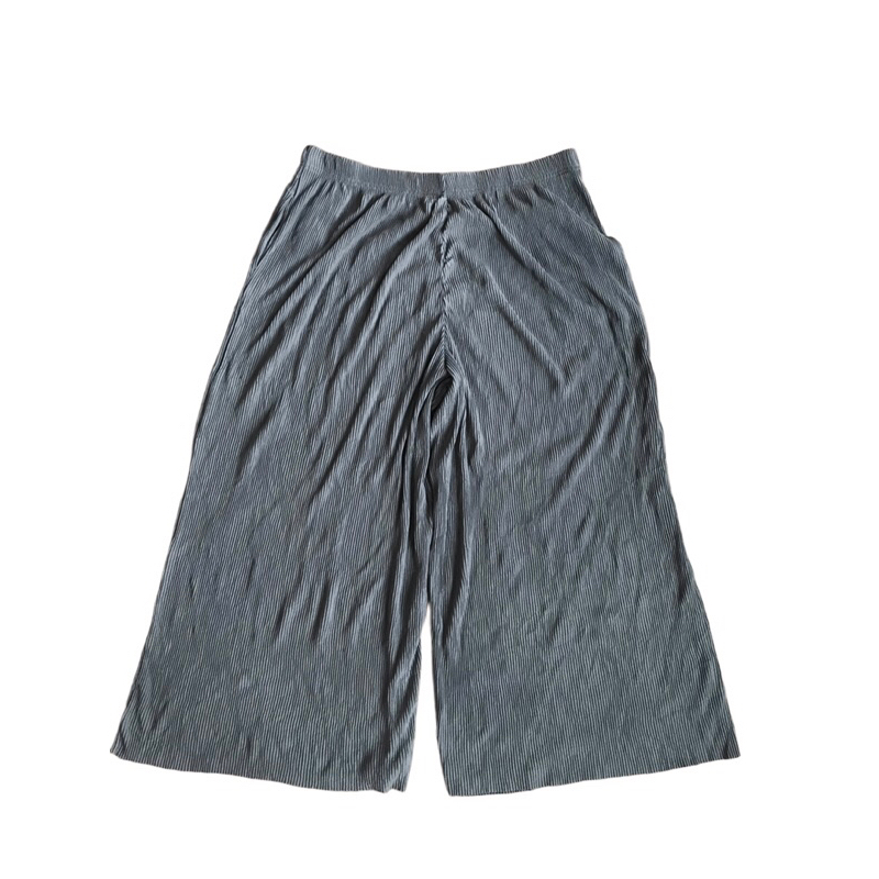 กางเกงผ้าร่องญี่ปุ่นสีเทาเข้ม muji Style