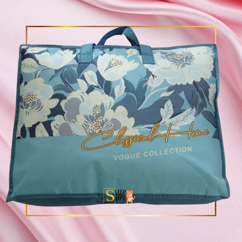 ชุด ผ้าปูที่นอน ซาติน satin ไหมน้ำแข็ง ครบชุด6ชิ้น ละมุนละไม หรูหรา กันไรฝุ่นกันขนสัตว์ ขนาดผ้าปูที่นอน 6ฟุต พร้อมผ้าห่ม thumbnail 8