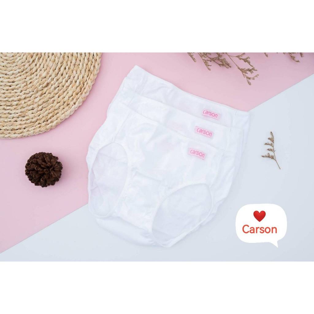(แพ็ค 3 ตัว) Carson กางเกงในเด็กผู้หญิง 100% Cotton USA **ของแท้ 100%** (S, M, L, XL) กางเกงในเด็ก กางเกงในเด็กหญิง