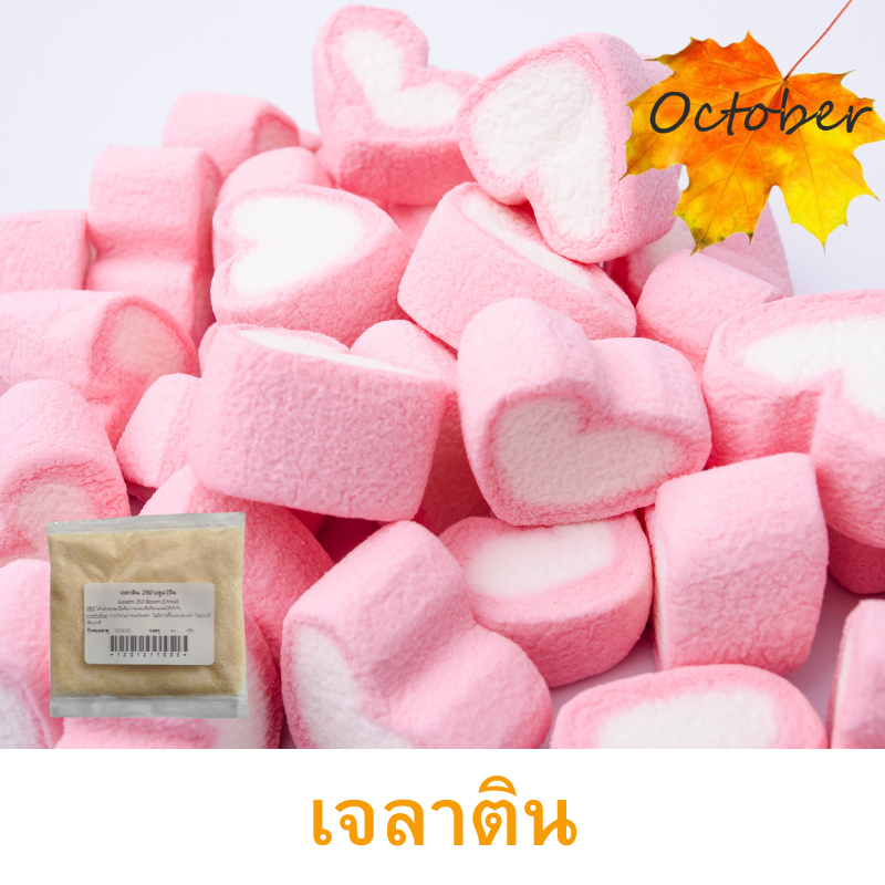 ผงเจลาติน เจลาตินทำขนม 250 บลูม (250กรัม-400กรัม) Gelatin ผงทำเยลลี่ มาร์ชเมลโล ผงเจลาติน - รูปที่ 4
