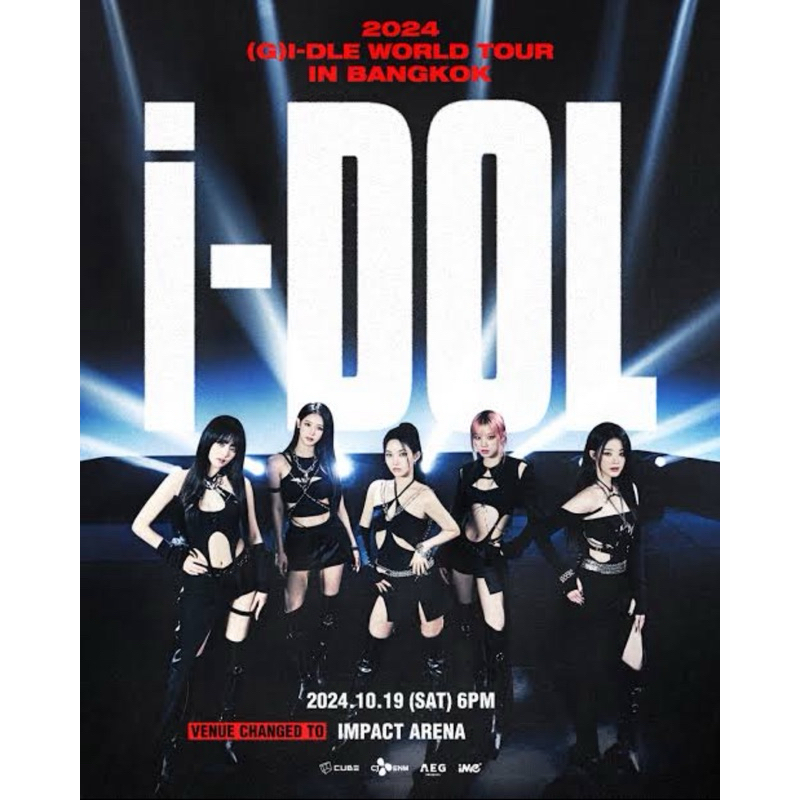 Poster ที่ระลึก 2024 (G)I-DLE WORLD TOUR [iDOL] IN BANGKOK