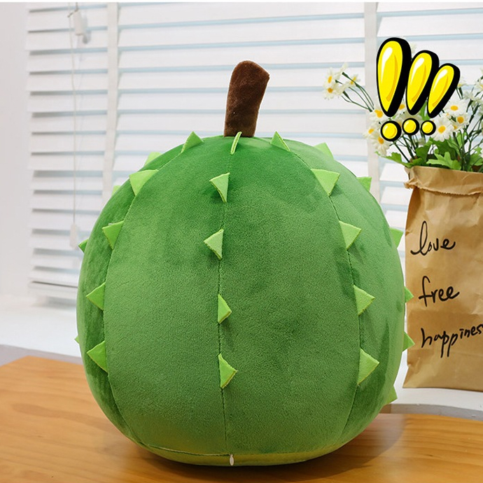 หมอนทุเรียนตากลมแปลกๆ ของเล่นตุ๊กตาคลายแรงดึงที่ฉีกขาดได้ ตุ๊กตาทุเรียนจำลอง ของขวัญวันเกิดสุดฮา - รูปที่ 5