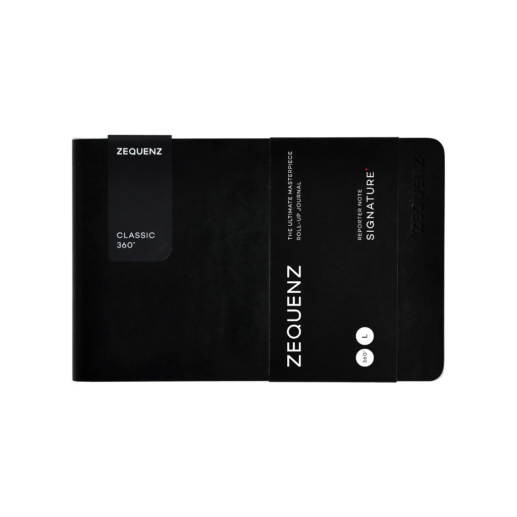 ZEQUENZ  Reporter Signature Lite  “Black”  สมุด Zequenz  สีดำ