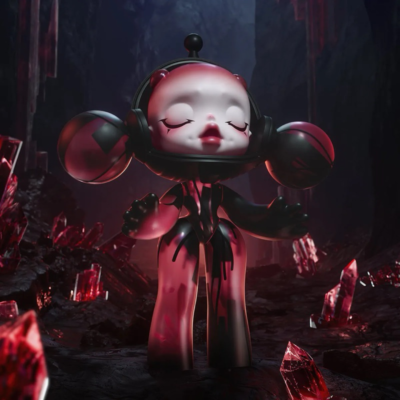 ☀️☀️ PRE-ORDER ☀️☀️ MEGA α SKULLPANDA Red Crystal 400%
