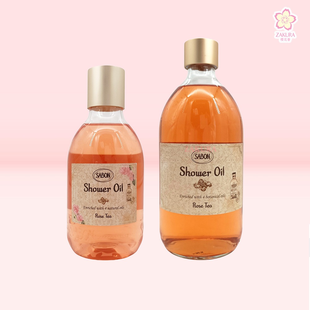 Sabon Shower Oil - Rose Tea 300ml/500ml