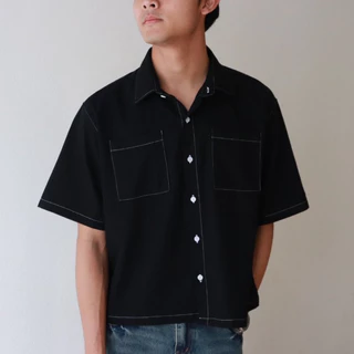 IBB MUSLIN CROPPED SHIRTS เสื้อเชิ้ตผ้าฝ้ายมัสลิน