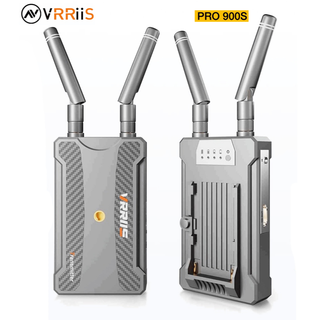 VRRiiS Pro อะแดปเตอร์รับส่งสัญญาณวิดีโอ HDMI ไร้สาย ระยะไกล สูงสุด200ม. (ไม่รวมแบต)