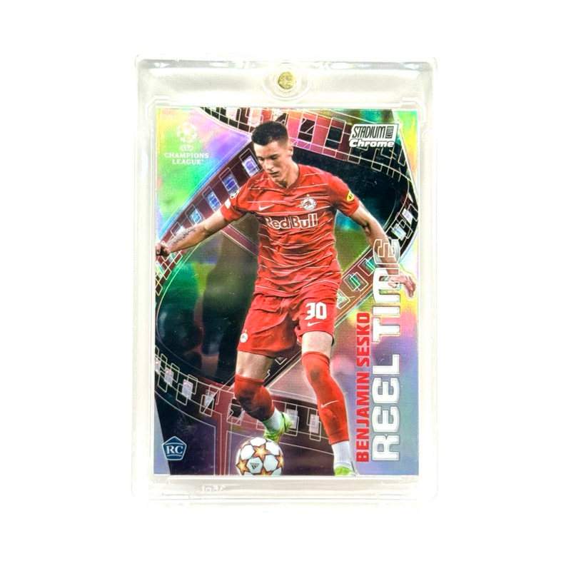 Topps Stadium Club Chrome UCL 21/22 Benjamin Sesko FC Salzburg RC Reel Time