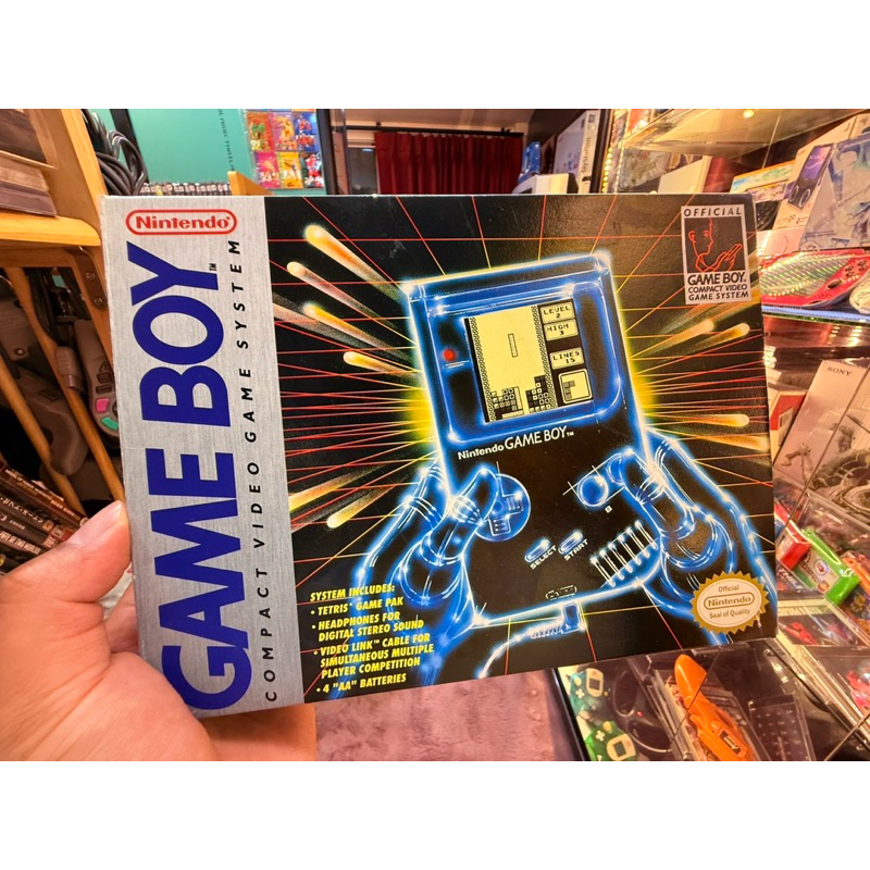 งานกล่องแท้ตัวแรร์ !! Gameboy Classic Tetris Game Pak สุดหายากสภาพกล่องแจ่มๆ ถ่านเดิมโรงงานยังอยู่ใน