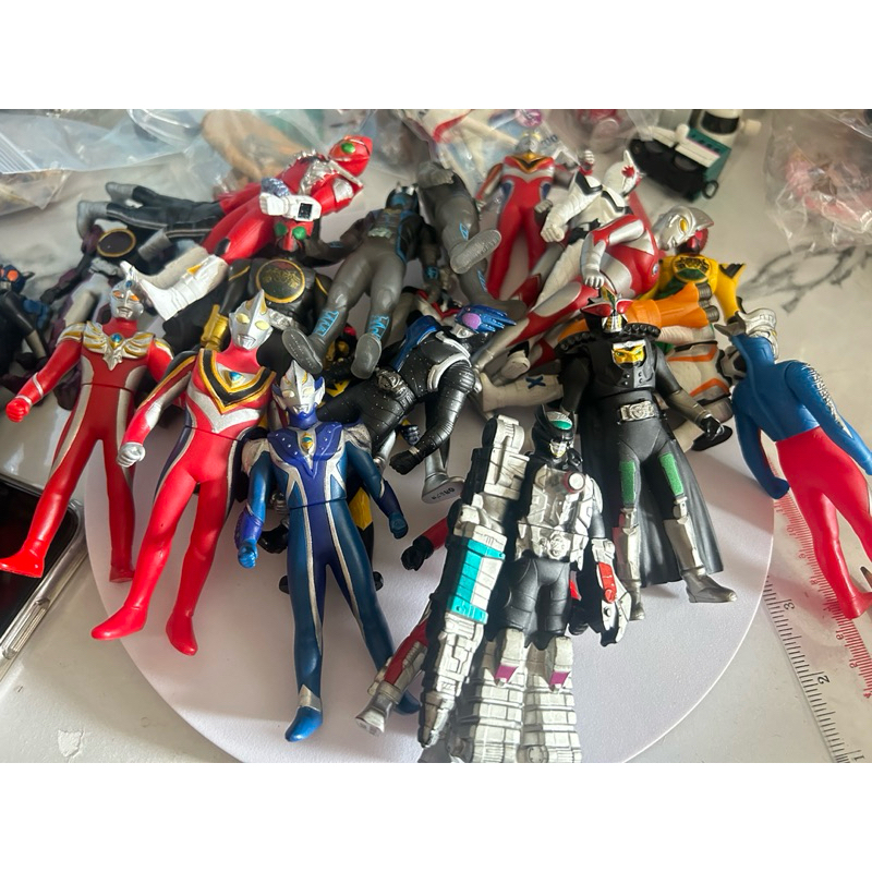 (4) 4 นิ้ว แท้ 💯 หุ่นซอฟ หุ่นยาง  ฟิกเกอร์ อุลตร้าแมน มาส์คไรเดอร์ และอื่นๆ งานแท้ ญี่ปุ่น