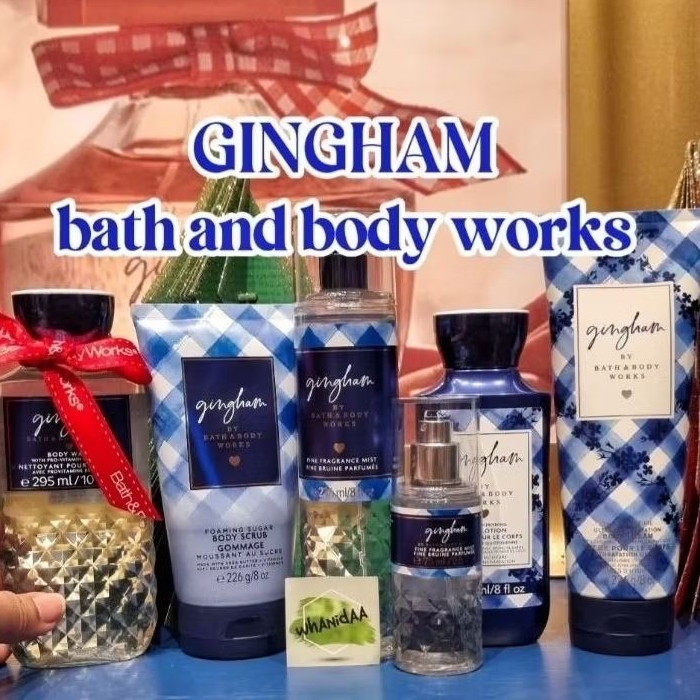 Gingham mist body bath and body works ของแท้100% จากอเมริกา