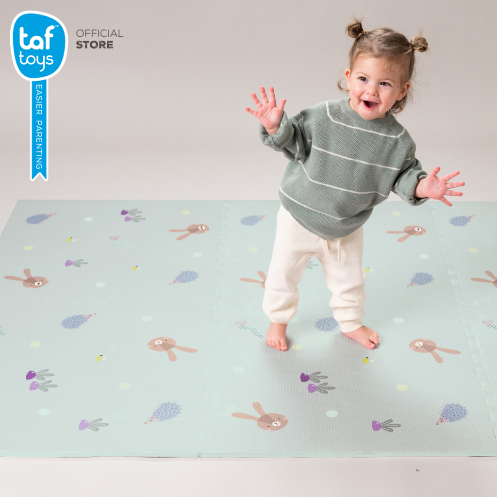 Taf Toys แผ่นรองคลาน จิ๊กซอว์ นุ่ม ขนาดใหญ่ Urban Garden XL Soft Puzzle Mat ของใช้เด็กแรกเกิด รูปที่ 2