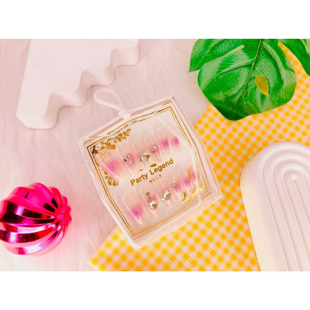 เล็บปลอม แบบกดสั้น พร้อมกาว สําหรับผู้หญิง และเด็กผู้หญิง  NO.ZS-888