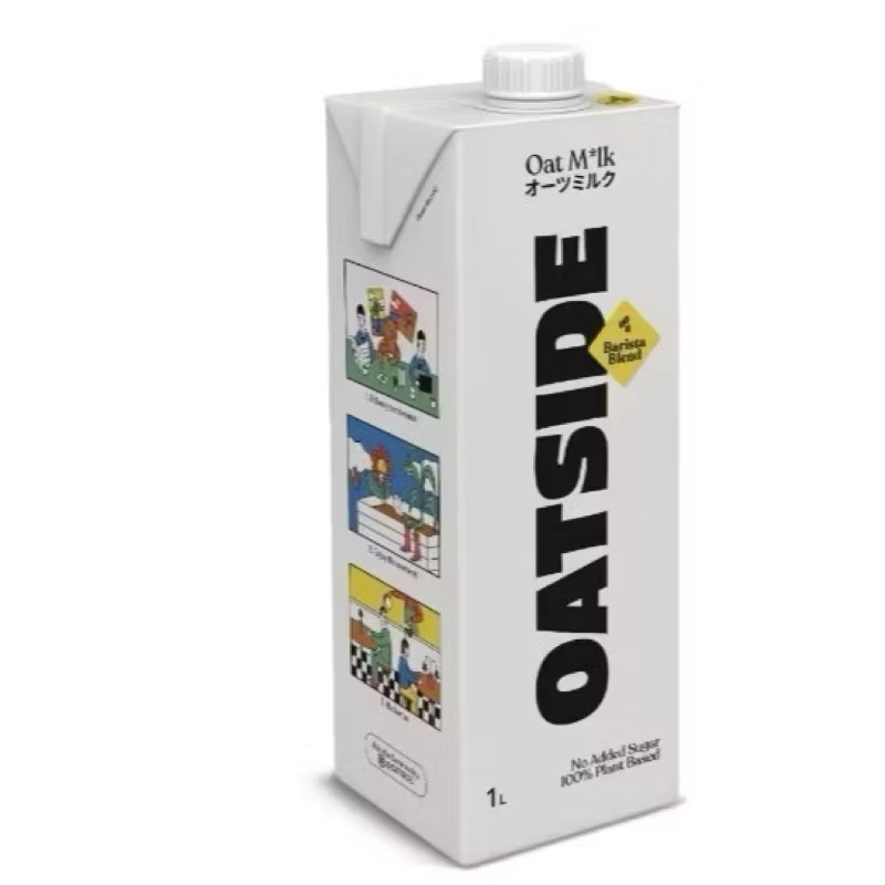 OATSIDE Barista Blend และ OATSIDE Chocolate ขนาด 1L. นมโอ๊ต บาริสต้าเบลน เหมาสำหรับผสม Cold Brew ✅พร