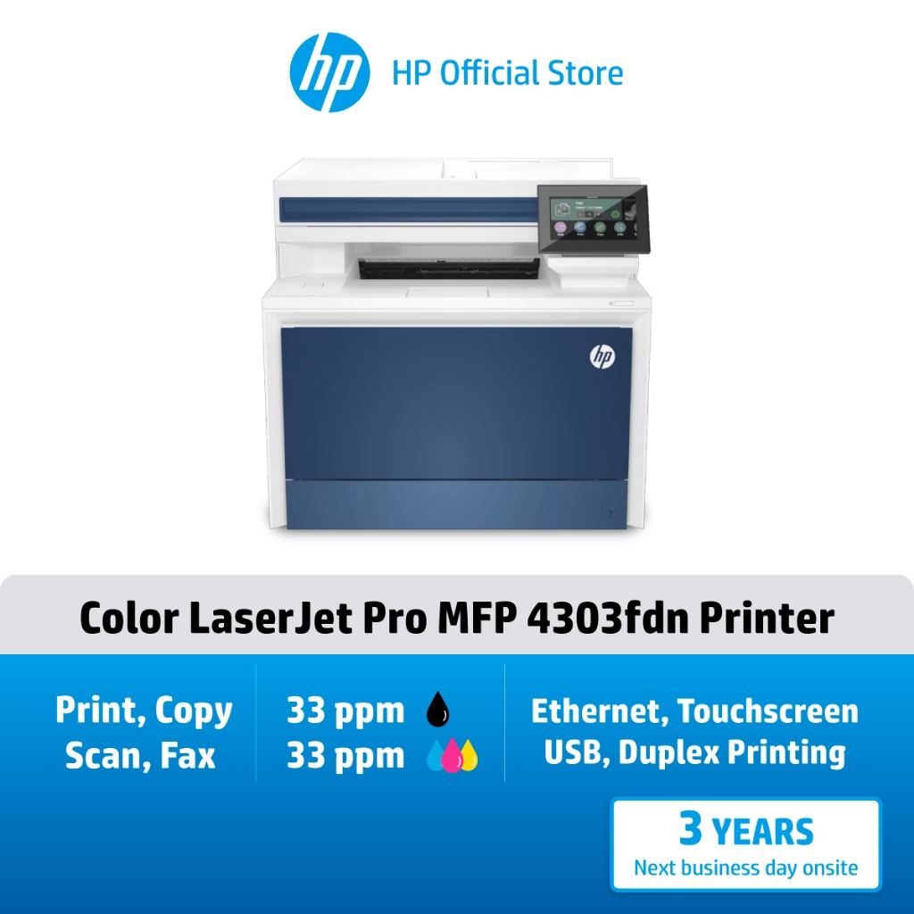 HP Printers Color LaserJet Pro 4303FDN / 4203DN/ 4203DW/ 4303DW/ 4303FDW เครื่องพิมพ์เลเซอร์สี