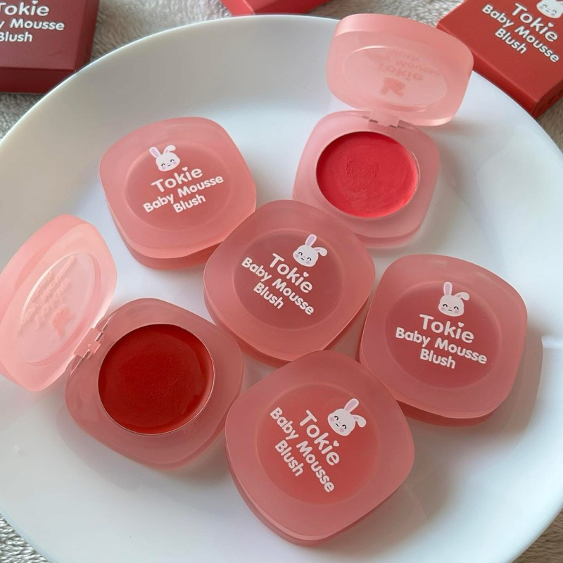 บลัชมูสกระต่ายน่ารัก🎀 Tokie Baby Mousse Blush โทกี้ เบบี้ มูส บลัช