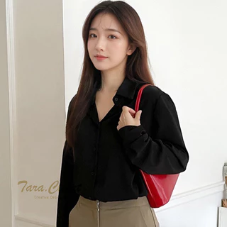 IT022 All Size 5 TARA Shirt เสื้อเชิ้ต คอปก แขนยาว มีมากกว่า 30 สี รุ่นยอดฮิต ทรงคลาสสิค ผ้าไหมอิตาลีอย่างดี ผ้าไม่หนามา