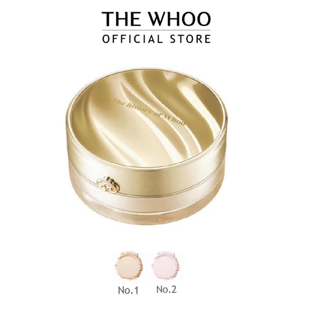 THE WHOO Gongjinhyang Mi Jewelry Powder แป้งฝุ่นพรีเมียมตำรับชาววัง มีส่วนผสมของผงอัญมณี ไข่มุก และสมุนไพร