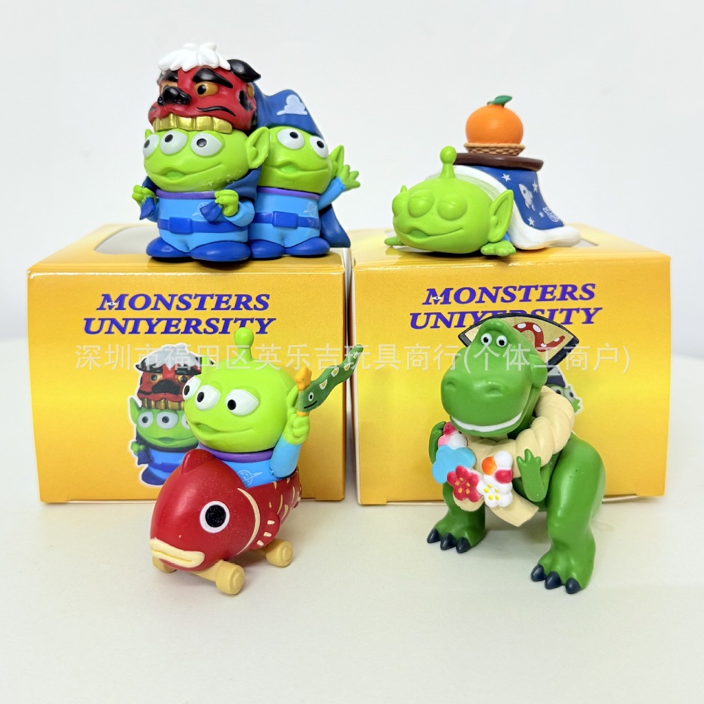 โมเดล Dijia trendy toys Toy Story Three-eyed Boy hugging dragon and lion dance