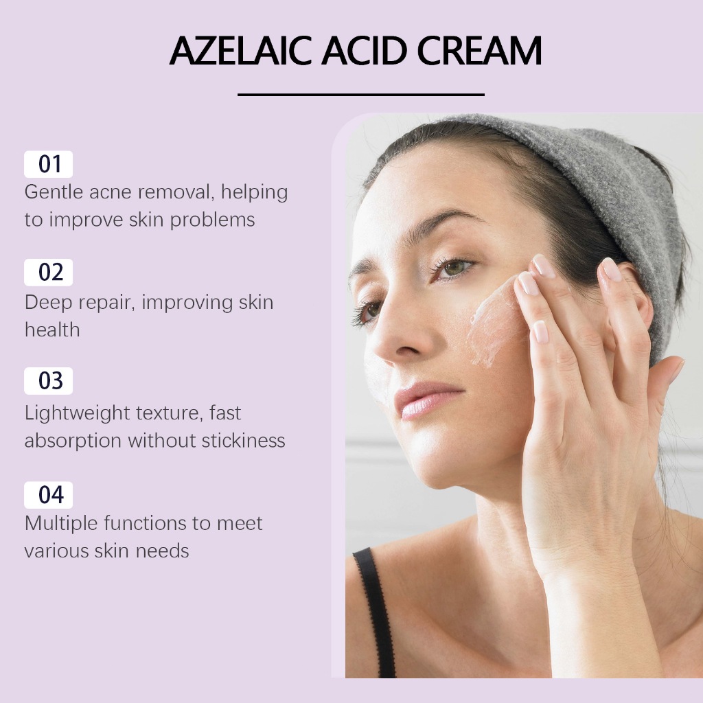 OUHOE 12% Azelaic Acid ครีมแต้มสิว Acne Cream เจลแต้ม สิวอักเสบ สิวหนอง สิวซีสต์ ลดโอกาสเกิดรอยดำรอยแดง อ่อนโยน - รูปที่ 5
